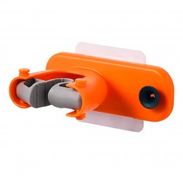 Компактный настенный универсальный держатель органайзер для швабр и щеток Оранжевый (205)