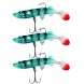 Универсальная силиконовая маленькая приманка Jaixing Soft Lures 15.2g, 10см, 3 шт, цвет 096