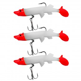 Універсальна силіконова маленька приманка Jaixing Soft Lures 22.3g, 12см, 3 шт, колір 318