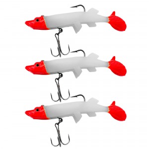 Універсальна силіконова маленька приманка Jaixing Soft Lures 22.3g, 12см, 3 шт, колір 318