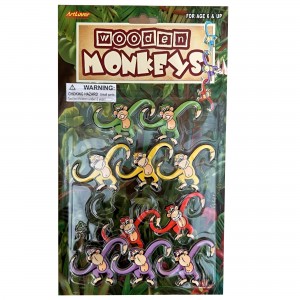 Дитячий компактний набір для творчості з наліпками WMK-WM100 10 Веселих мавпочок (NI)