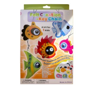 Детский развивающий набор для творчества вязания со спицами WG40026 "Брелоки-Рыбки" (NI)