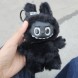 Коллекционная пушистая игрушка-сюрприз фигурка-брелок Labubu Лабубу Черный