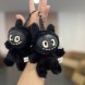Коллекционная пушистая игрушка-сюрприз фигурка-брелок Labubu Лабубу Черный