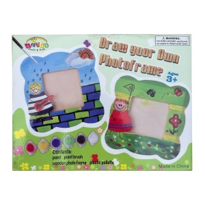 Дитячий розвиваючий набір для творчості з дерев'яними деталями WG30008 "Розфарбуй фоторамку" (NI) Дитячий розвиваючий набір для творчості з дерев'яними деталями WG30008 "Розфарбуй фоторамку" (NI)