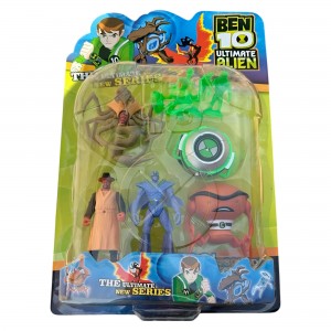 Детский игровой набор светящихся фигурок G01967/0803-8 BEN10 5 серии + часы в блистере (NI)