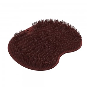 Силиконовая мочалка для тела для душа и ванной на присосках, Коричневая Силиконовая мочалка для тела для душа и ванной на присосках, Коричневая