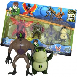 Коллекционный набор G01982/0842-3 Ben10, 5 фигурок 5 серии(Крылатый+Обезьяна-паук+Бливка+Рук)(NI)