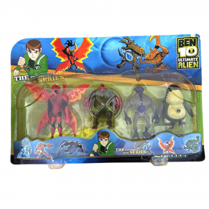 Коллекционный набор G01982/0842-3 Ben10, 5 фигурок 5 серии(Крылатый+Обезьяна-паук+Бливка+Рук)(NI)