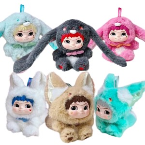 Подарочная коллекционная игрушка-брелок сюрприз с ушками Wakuku Вакуку в коробке