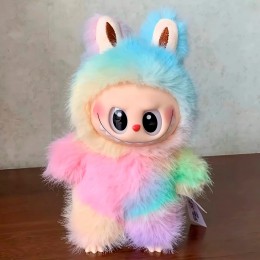 Интерактивная детская мягкая игрушка-сюрприз брелок с светящимися ушками Labubu Серия №4