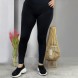 Женские теплые лосины с утеплением на флисе DECOS 052 XXXL Черный (BOT)