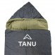 Спальный мешок с подушкой TANU Батал флисовый -30°, синтепон 350 г/м2, размер 220*90 см Черный (BR)