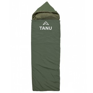 Спальный мешок с подушкой TANU Батал флисовый -30°, синтепон 350 г/м2, размер 220*90 см Олива (BR)