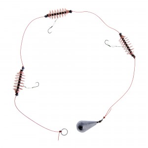 Съемная универсальная тройная рыболовная снасть супер-карась XinYongDa 14.2г/37 см