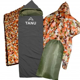 Кемпінговий термо-набір флісовий спальний мішок з подушкою TANU -30С°, 350 г/м2, розмір 220*90 см Чорний (BR) Кемпінговий термо-набір флісовий спальний мішок з подушкою TANU -30С°, 350 г/м2, розмір 220*90 см Чорний (BR)