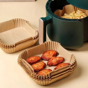 Одноразовые пергаментные формы для аэрогриля 20х20х4,5см, 50 штук в упаковке (626)