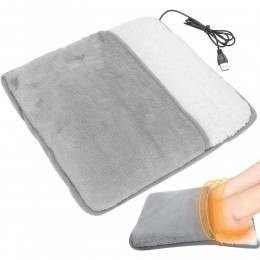 Электрогрелка для ног до 60°С (30×30см), от USB, Foot warmer (626)