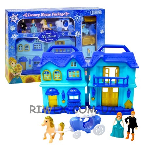 Детский игровой набор двухэтажный кукольный домик для игрушек Beauty My House My Dream BS866 (AHMD)