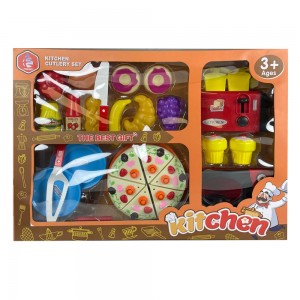 Детский игровой набор "Fengmei Kitchen K-8835 "Тостер, печь и еда", 21 предмет (AHMD)