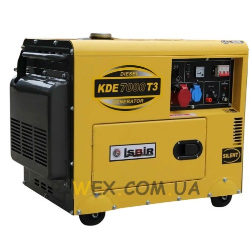 Однофазный дизельный генератор ISBIR KDE 7000 T3 5,8-6,3 кВт (ISML)