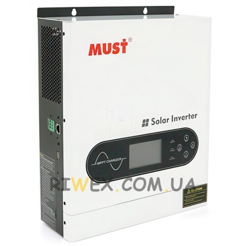 Автономный гибридный инвертор с дисплеем чистая синусоида MUST PV18-5248, 5200W, 24V (ISML)