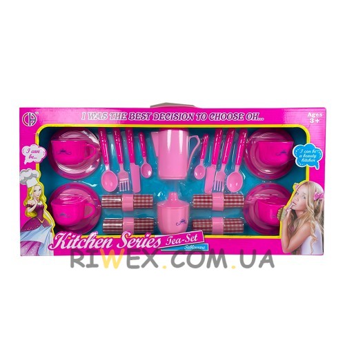 Дитячий іграшковий кухонний набір посуду для чаювання Kitchen Series Tea-Set CH-08 24 предмети (AHMD) Дитячий іграшковий кухонний набір посуду для чаювання Kitchen Series Tea-Set CH-08 24 предмети (AHMD)