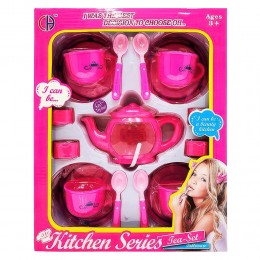 Дитячий іграшковий кухонний набір посуду для чаювання Kitchen Series Tea-Set CH-01B-1 17 предметів (AHMD)