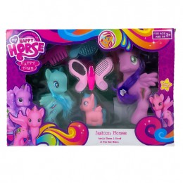 Дитячий набір іграшок єдинороги-поні з аксесуарами My happy horse NL-A-23-3 (AHMD)