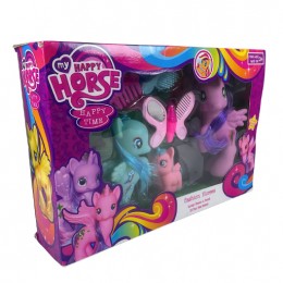 Дитячий набір іграшок єдинороги-поні з аксесуарами My happy horse NL-A-23-3 (AHMD)