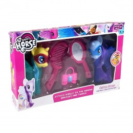 Игровой детский набор игрушечных единорогов My happy horse L-20/A25-3, 3+ (AHMD)