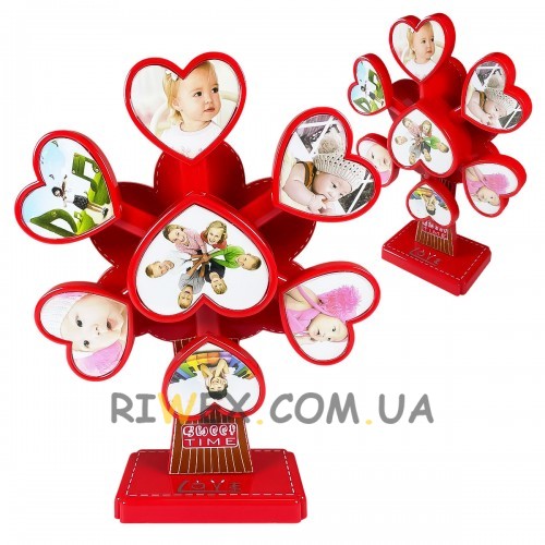 Інтерактивна музична фоторамка-вітрячок Music photo frame LM77 B-2 Червоний (AHMD)