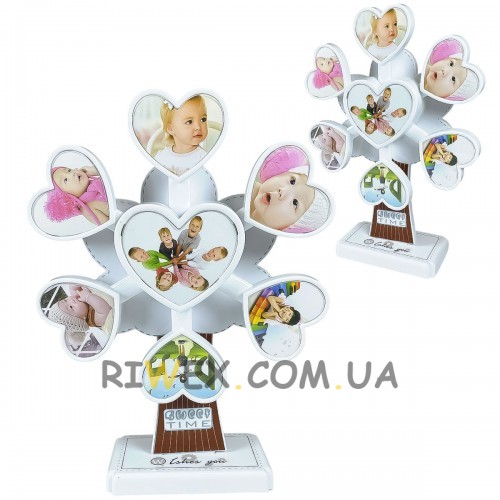 Інтерактивна музична фоторамка-вітрячок Music photo frame LM77 B-3 Білий (AHMD)