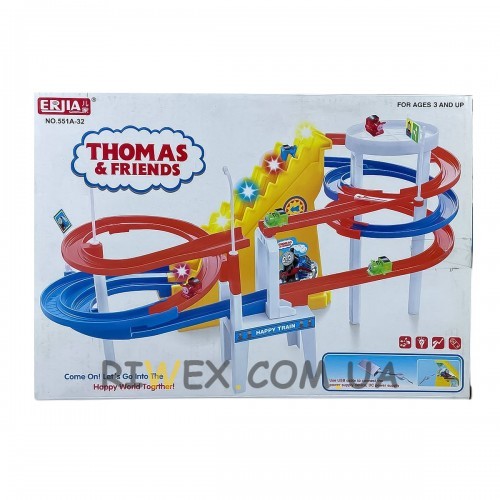 Дитячий гоночний трек Eriia Thomas and Friends 551A-32 з підсвіткою  (27 предметів)