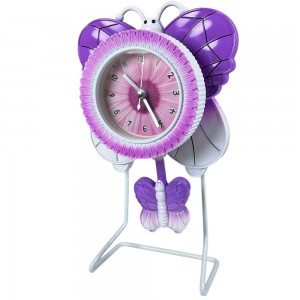 Настільний дитячий годинник з маятником LM77-7301 на каркасі, Бузковий (AHMD)