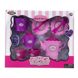 Детский игрушечный кухонный набор посуды чайник, тарелки, чашки Kitchen Series Tea Series D663J-1 (AHMD)