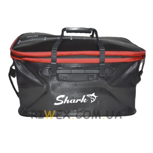 Герметична рибальська сумка для рибалки під рибу з ручками Shark 50 см 50*25*30 см (SHRK)