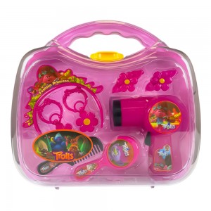 Детский игрушечный набор стилиста-парикмахера зеркальце, фен в кейсе Fashion Princess BL8803A 8 предметов (AHMD) 