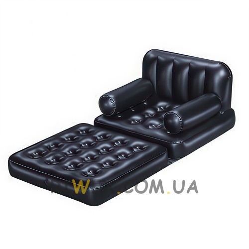 Надувное портативное раскладное кресло-трансформер Bestway 75114 191x97x64 см Черный (LM)