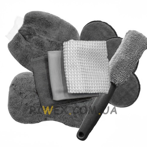 Комплексный набор по уходу за автомобилем 1145, 9 предметов (микрофибра, универсальный)(626)