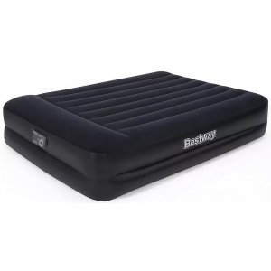 Надувная двухместная кровать со встроенным насосом и подголовником BestWay 67403 203 см (LM)