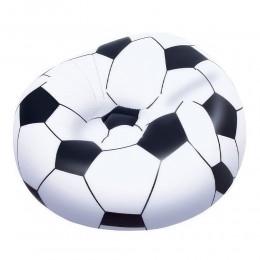 Надувне кругле крісло у вигляді футбольного м'яча Bestway 75010, 114 х 112 см (LM)