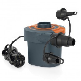 Электрический портативный насос для надувной мебели, матрасов, кресел, кроватей BestWay 62139 220В 3 насадки (LM)