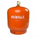 Турецкий газовый баллон Nurgaz (8,5 л) без горелки, оранжевый