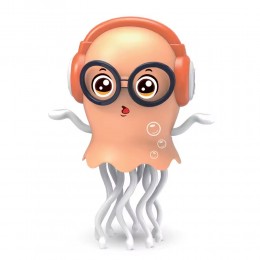 Музыкальная игрушка Танцующий осьминог с подсветкой YIWU «Dancing Jellyfish» 712799, Оранжевый (OX)