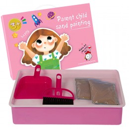 Набір для малювання Sand Painting 5в1 планшет малювання піском, Рожевий (AX)