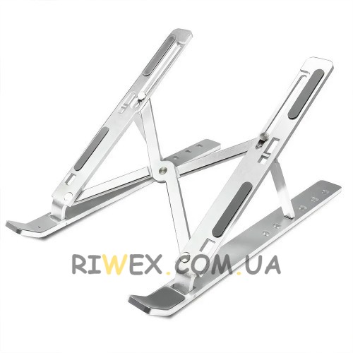 Складна розсувна пластикова регульована підставка для ноутбука та планшета Multi Position Білий (205)
