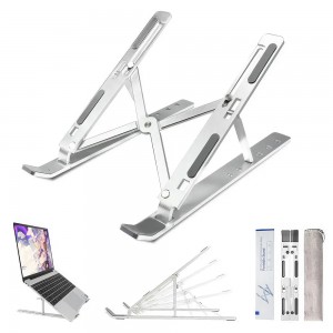 Складна розсувна пластикова регульована підставка для ноутбука та планшета Multi Position Білий (205) Складна розсувна пластикова регульована підставка для ноутбука та планшета Multi Position Білий (205)