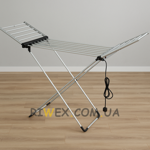 Підлогова електрична розкладна сушарка для одягу з термостатом і таймером iDry Plus 0230EL-TT (DRK)