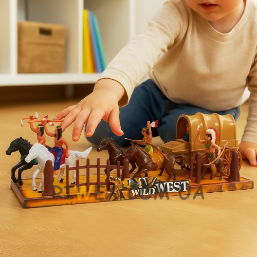 Детский коллекционный набор игрушек игорные фигурки The Best Wild West 10 в 1 (AHMD)